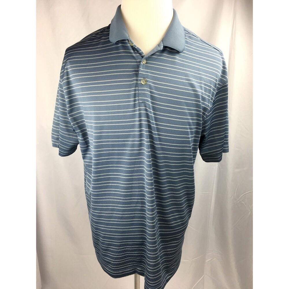 Nike Golf Men’s XL Blue Polo Shirt Short Sleeved Collar Fit Dry